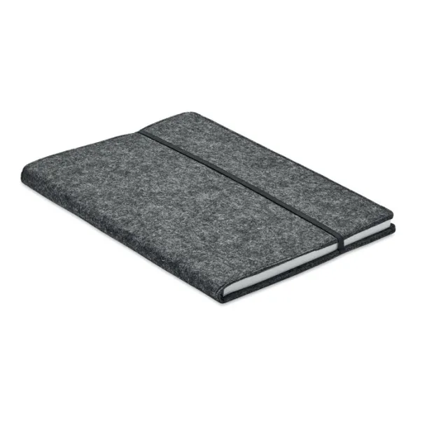 FELTBOOK A5 notebook RPET felt stone grey