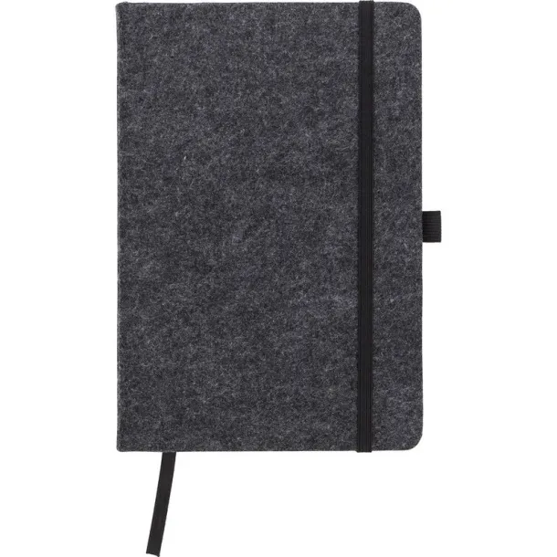  Felt RPET notebook A5 graphite