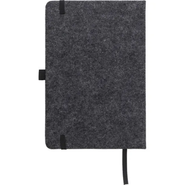  Felt RPET notebook A5 graphite