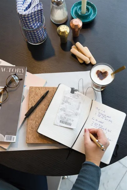  Notes s bambus kemijskom olovkom za ekrane osjetljive na dodir, A5 - XD Collection Smeđa