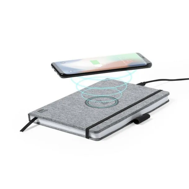  Notebook A5, wireless charger 10W graphite