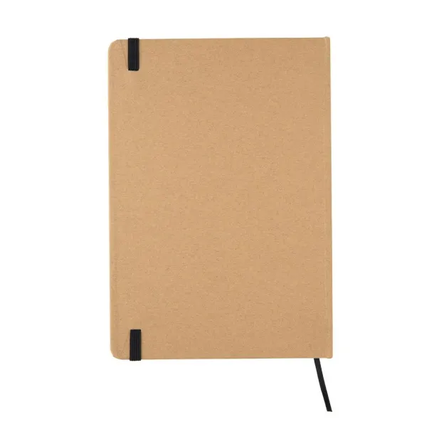  Eco-friendly A5 kraft notebook - XD Collection Black 