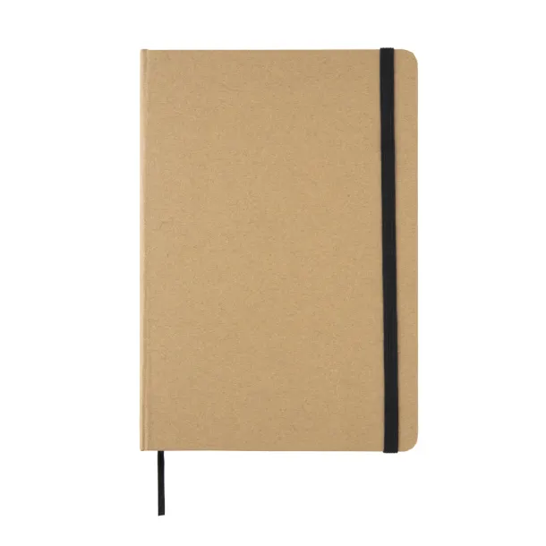  Eco-friendly A5 kraft notebook - XD Collection Black 