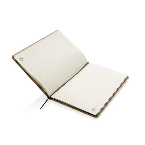  Eco-friendly A5 kraft notebook - XD Collection Black 