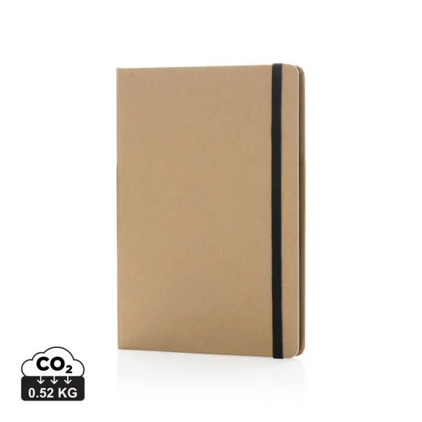  Eco-friendly A5 kraft notebook - XD Collection Black 