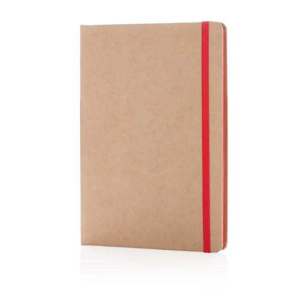  Eco-friendly A5 kraft notebook - XD Collection Red 