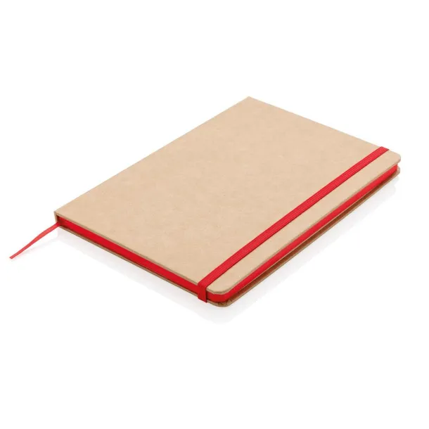  Eco-friendly A5 kraft notebook - XD Collection Red 