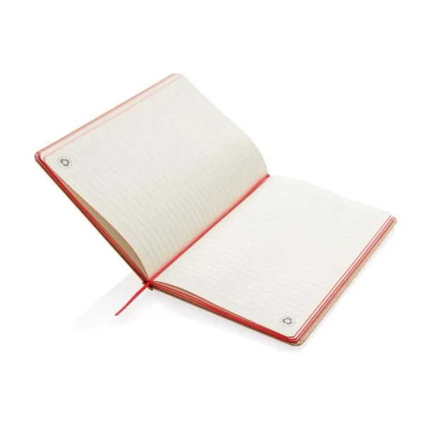  Eco-friendly A5 kraft notebook - XD Collection Red 