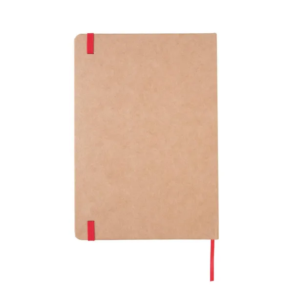  Eco-friendly A5 kraft notebook - XD Collection Red 