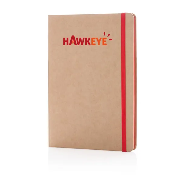  Eco-friendly A5 kraft notebook - XD Collection Red 