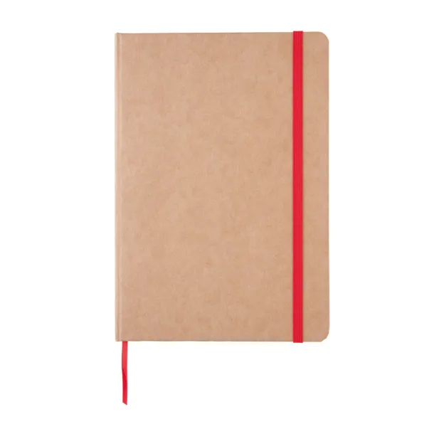  Eco-friendly A5 kraft notebook - XD Collection Red 