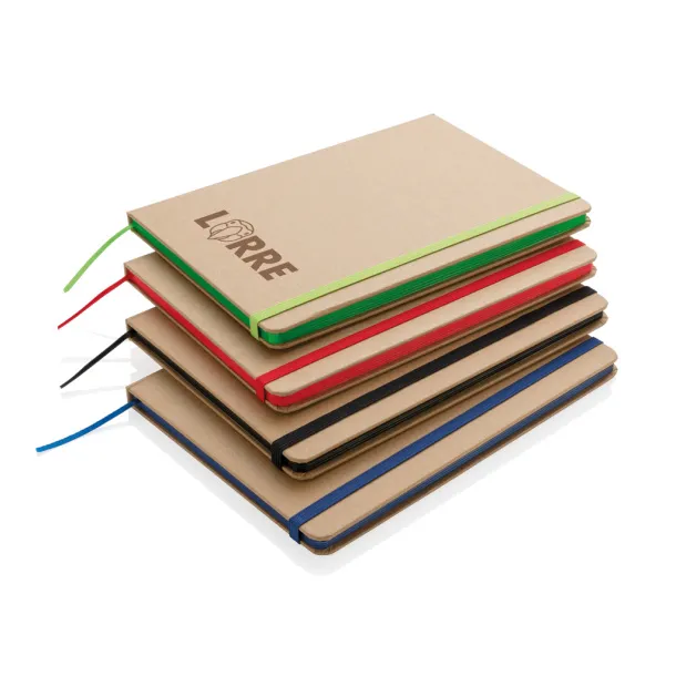  Eco-friendly A5 kraft notebook - XD Collection Red 