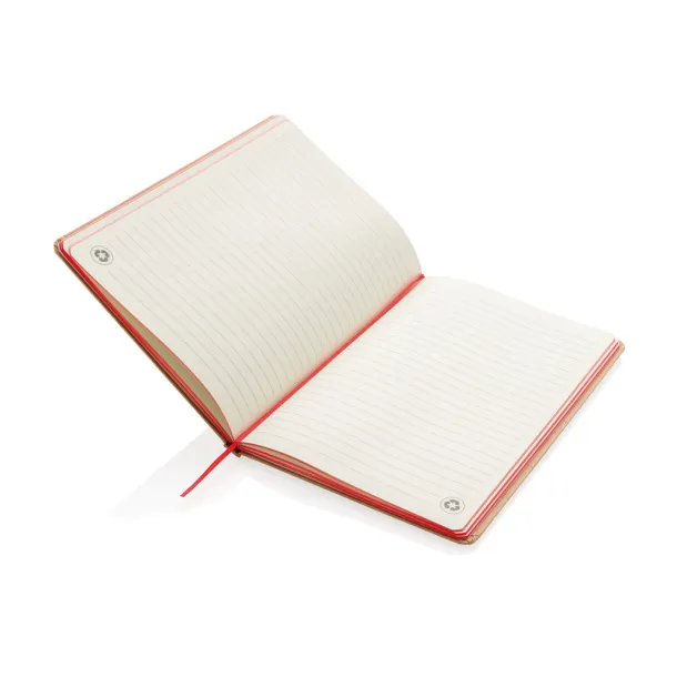  Eco-friendly A5 kraft notebook - XD Collection Red 