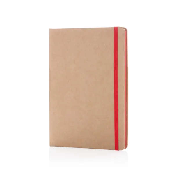  Eco-friendly A5 kraft notebook - XD Collection Red 