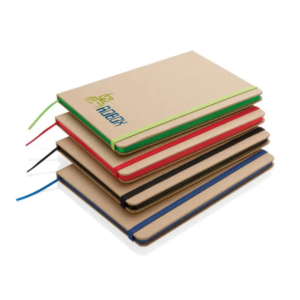  Eco-friendly A5 kraft notebook - XD Collection Blue 