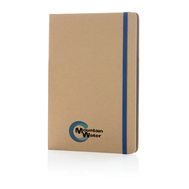  Eco-friendly A5 kraft notebook - XD Collection Blue 