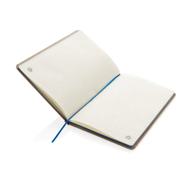  Eco-friendly A5 kraft notebook - XD Collection Blue 