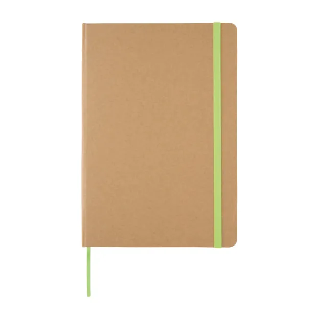  Eco-friendly A5 kraft notebook - XD Collection Green 