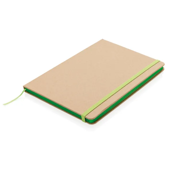  Eco-friendly A5 kraft notebook - XD Collection Green 