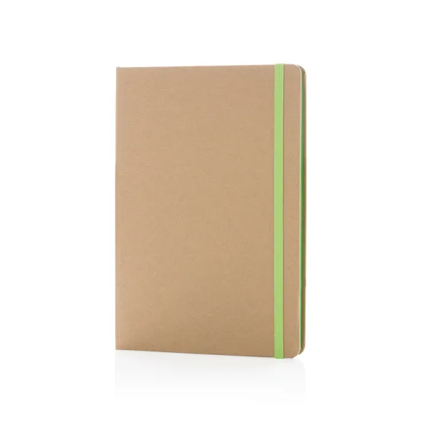  Eco-friendly A5 kraft notebook - XD Collection Green 