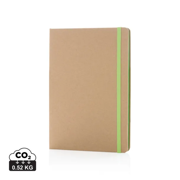  Eco-friendly A5 kraft notebook - XD Collection Green 