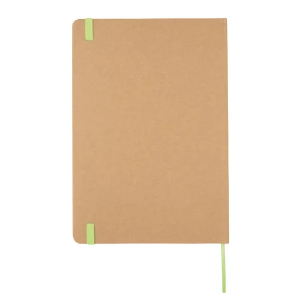  Eco-friendly A5 kraft notebook - XD Collection Green 