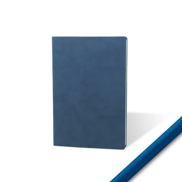 NUBUCK ECO A5 notebook with flexible covers Royal blue