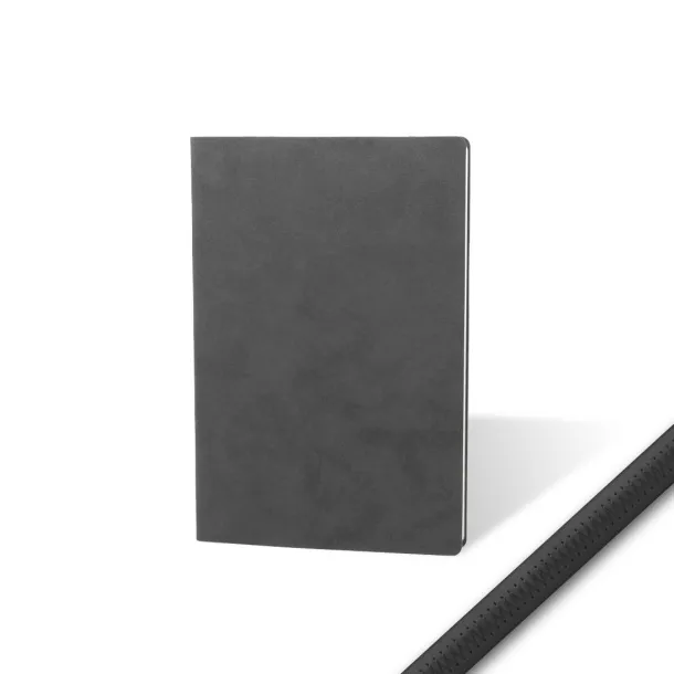 NUBUCK ECO A5 notebook with flexible covers Gray