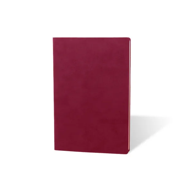 NUBUCK ECO A5 notebook with flexible covers Burgundy