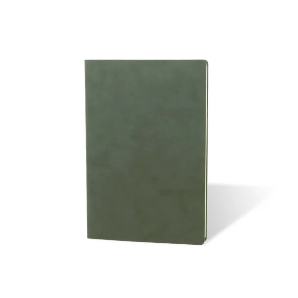 NUBUCK ECO A5 notebook with flexible covers Green