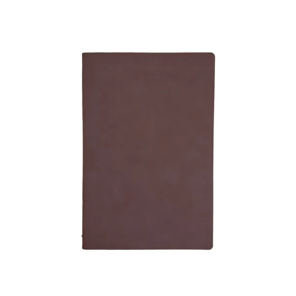 NUBUCK ECO A5 notebook with flexible covers Brown