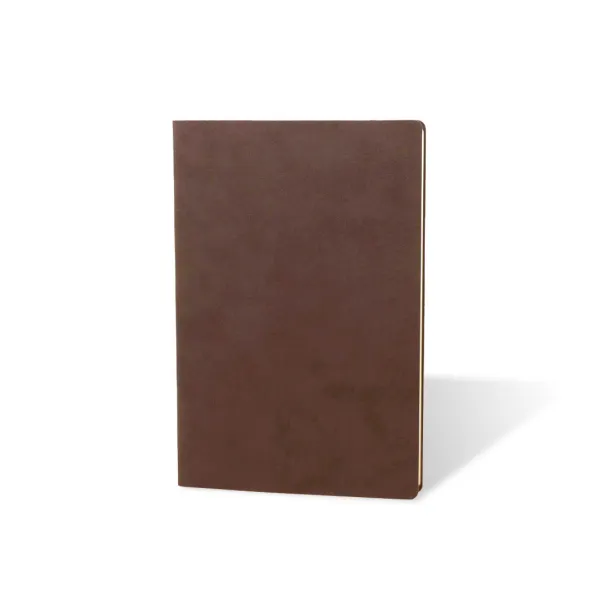 NUBUCK ECO A5 notebook with flexible covers Brown