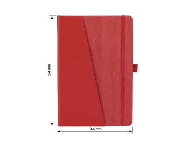 ONTARIO NOTE A5 notebook with elastic band - PRO BOOK Red