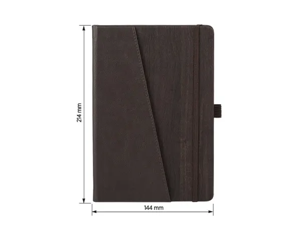 ONTARIO NOTE A5 notebook with elastic band - PRO BOOK Brown