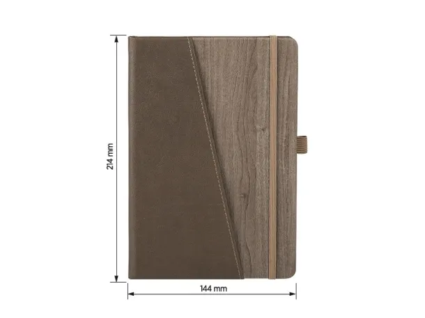 ONTARIO NOTE A5 notebook with elastic band - PRO BOOK Light brown