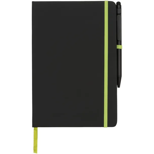 Noir Edge notes s kemijskom olovkom, A5 Crna Limeta