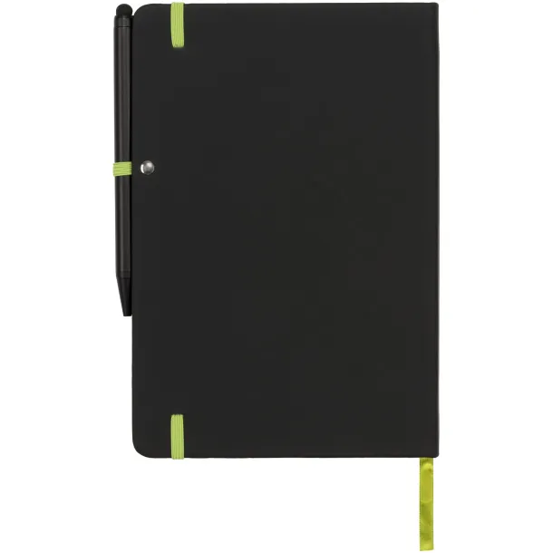 Noir Edge notes s kemijskom olovkom, A5 Crna Limeta