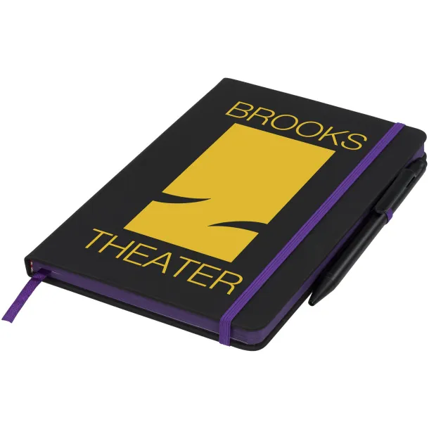 Noir Edge medium notebook Solid black Purple