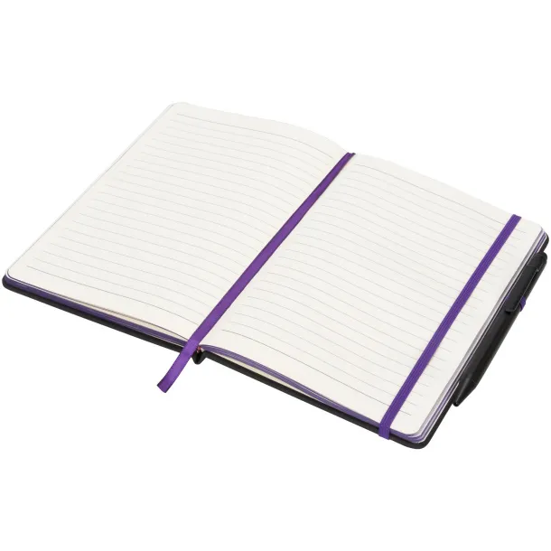 Noir Edge medium notebook Solid black Purple