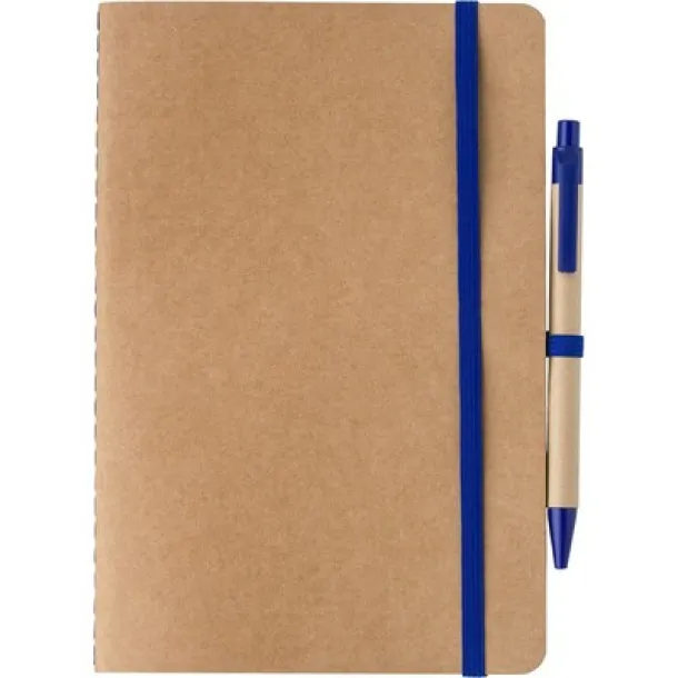  Notebook A5 with ball pen light blue