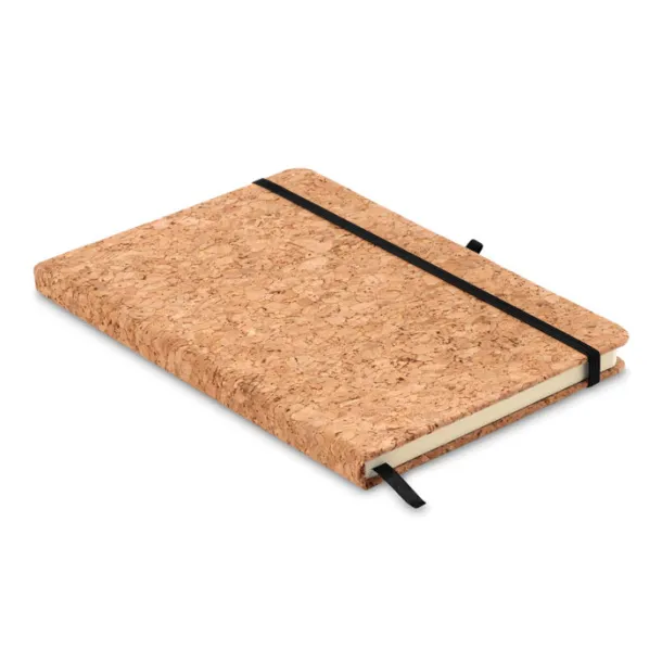 SUBER A5 notebook with cork cover Black