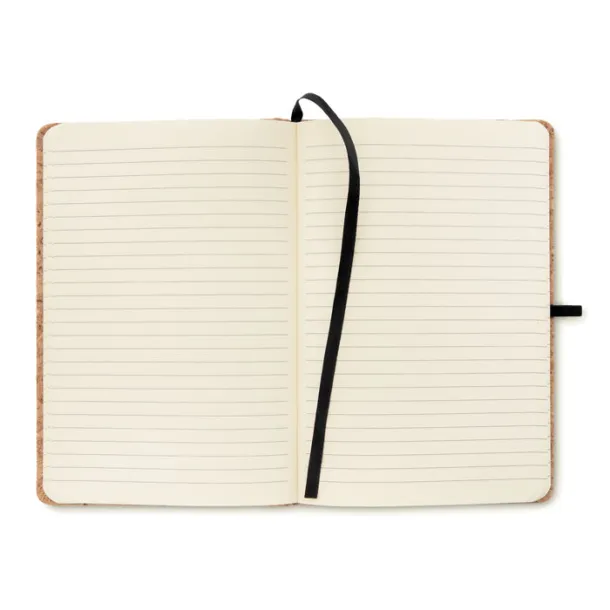 SUBER A5 notebook with cork cover Black