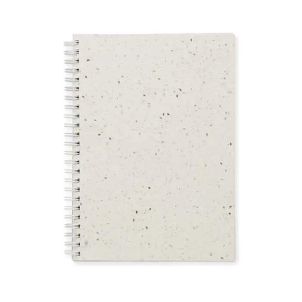 SEED RING notes s papirnatim koricama sa sjemenkama, A5 Bijela