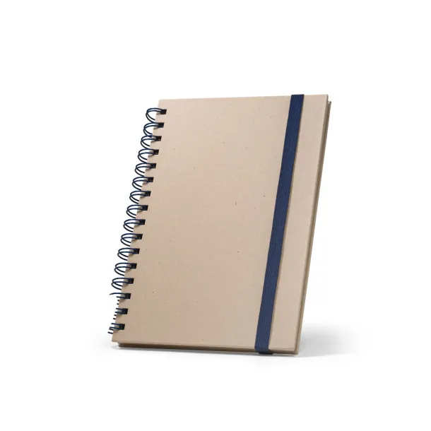 PROUST A5 notebook with rings and Sugarcane paper with plain pages Blue