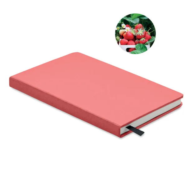GROW notes s recikliranim stranicama, A5 Crvena