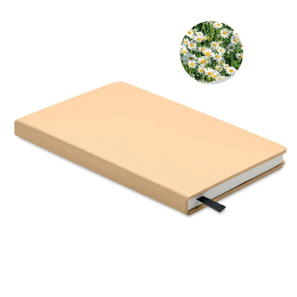 GROW A5 recycled page notebook Beige