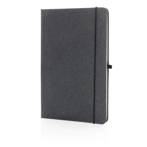  Recycled leather hardcover notebook A5 - XD Collection Grey 