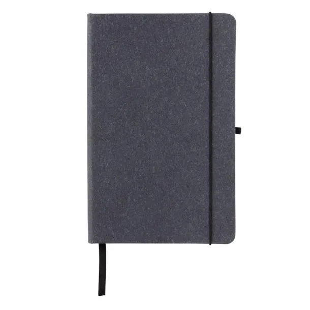  Notes s tvrdom koricom od reciklirane kože, A5 - XD Collection Siva