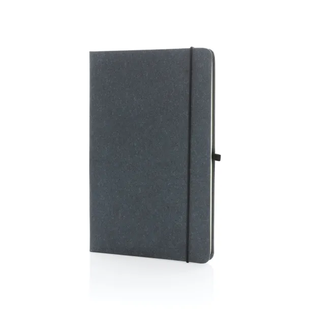  Recycled leather hardcover notebook A5 - XD Collection Grey 