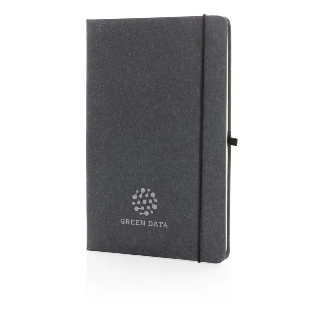  Recycled leather hardcover notebook A5 - XD Collection Grey 